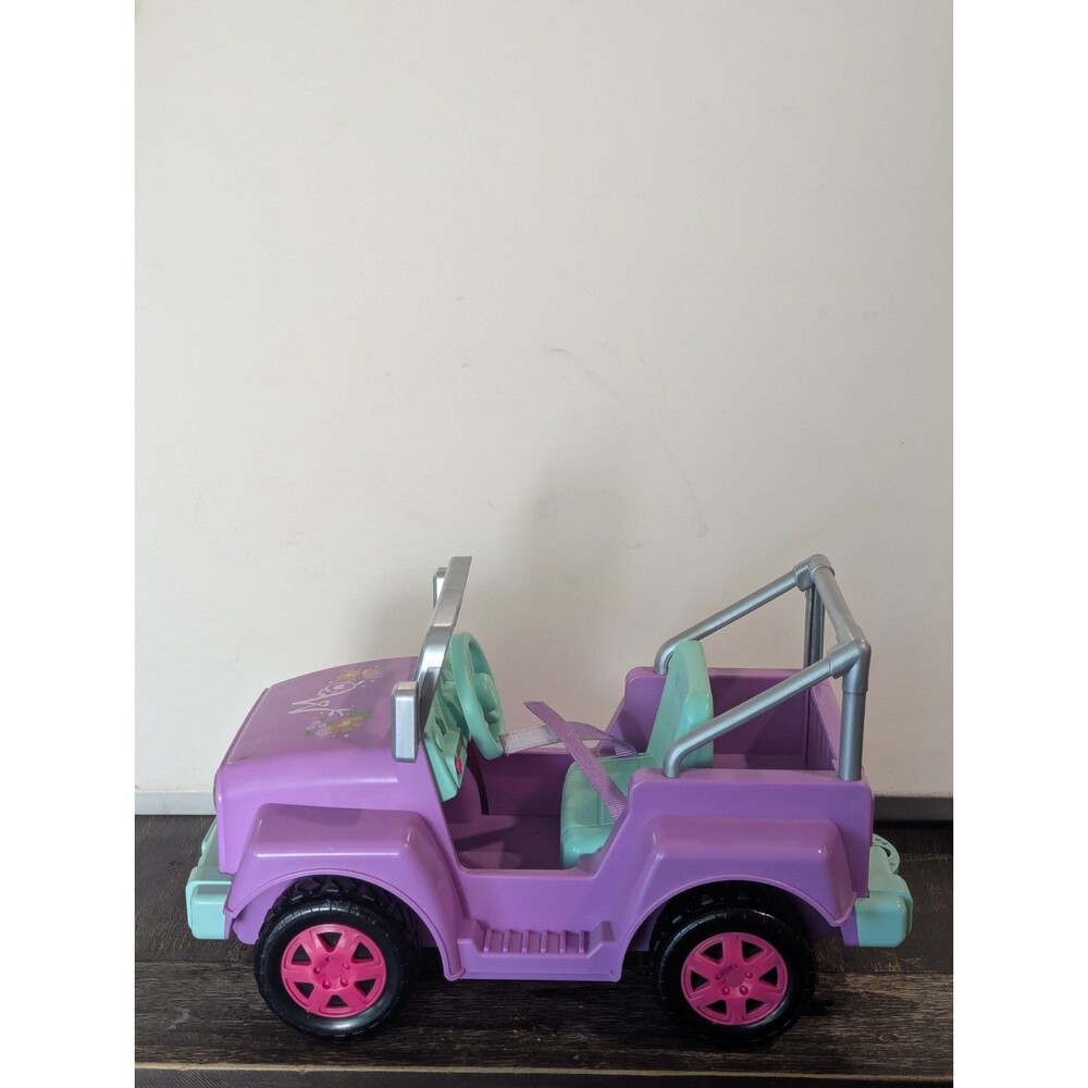 American Girl Doll Wellie Wishers Garden Adventure Jeep Lights Sounds WORKS